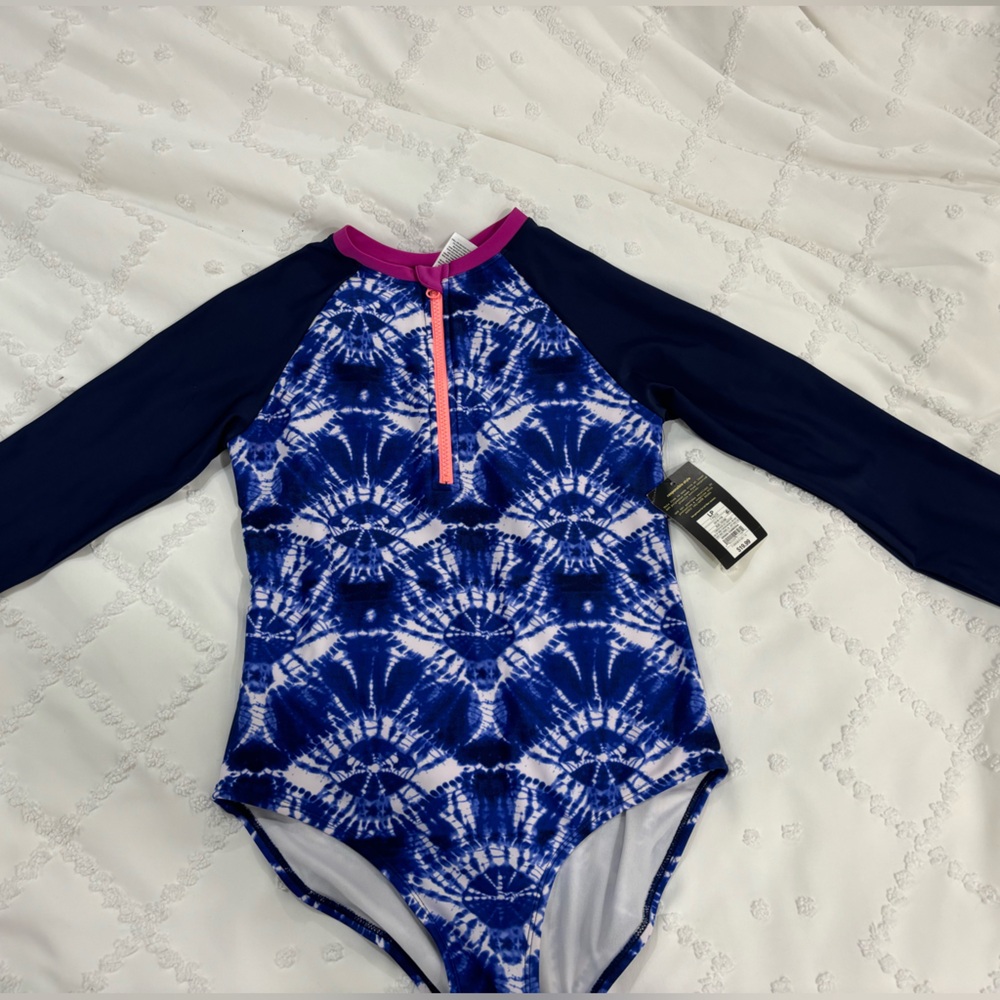 Long sleeve r bathing suit for girls- size L Plus